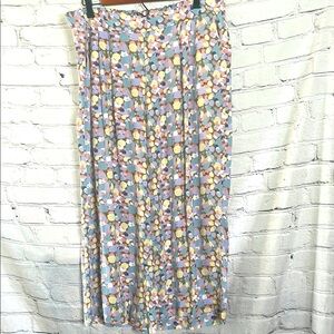 Unit Wide Leg Colorful Print Wide Leg Pants Size X-Large Excellent Condition